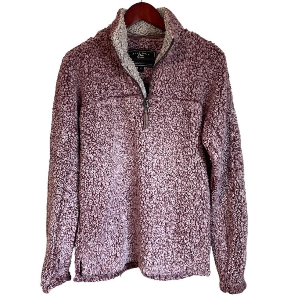 True Grit Women's Lavender Fleece 1/4 Zip-Up Jacket Size XS